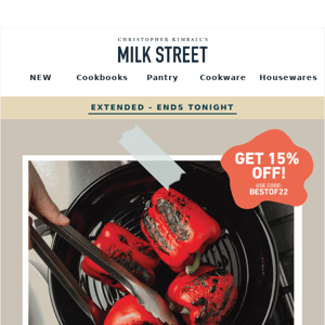 Extended! 15% off 2022’s Best of Milk Street