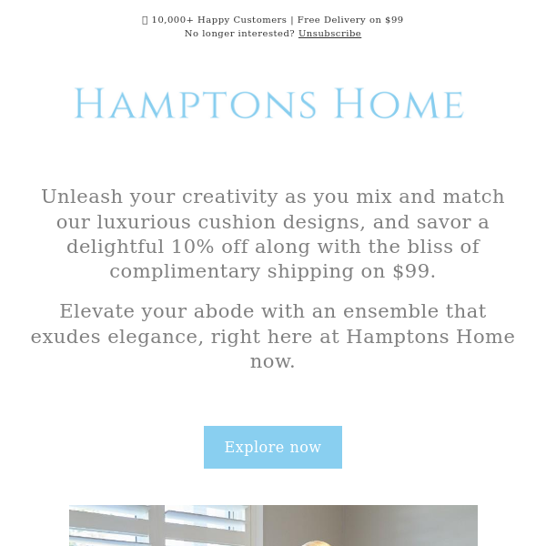 💞 Save 10% when you buy any 2 Hamptons cushions