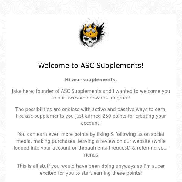 Welcome To ASC Rewards