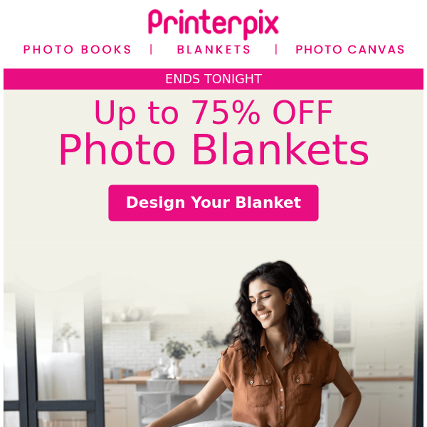 Claim ASAP! Up to 75% OFF Photo Blankets