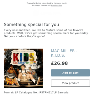 BACK IN! MAC MILLER - K.I.D.S.