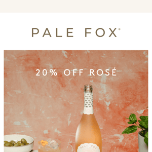 20% Off Rosé