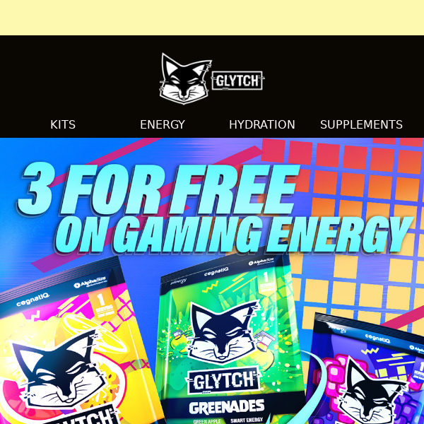 3 FREE FLAVORS of Gaming Energy