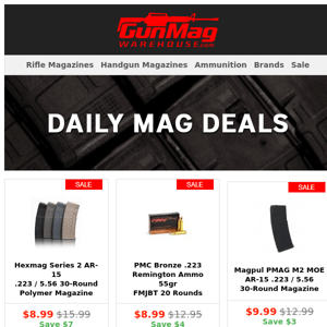 Tuesday Magazine And Ammo Deals.