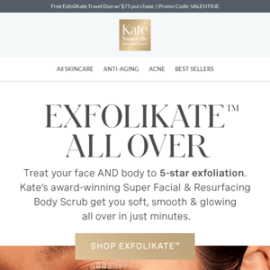 5-Star Exfoliation For Face AND Body