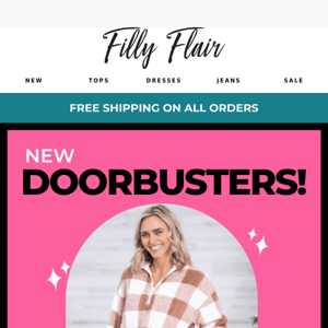 New doorbusters added - starting $14.99+