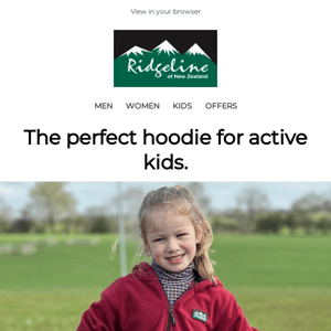 The perfect hoodie for active kids.
