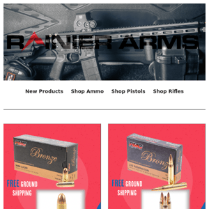 Latest Products and Ammo from Rainier Arms.