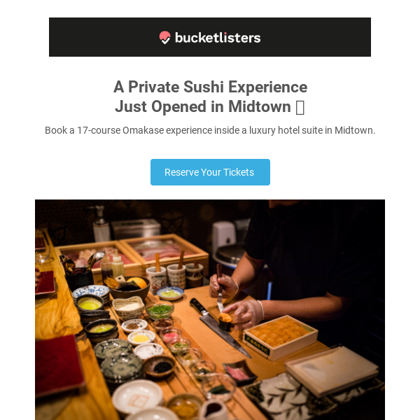 🍣 A New Secret Sushi Experience is Open in NYC