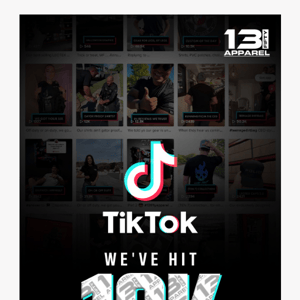 We hit 10K on TikTok 🙌