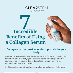 7️⃣  Benefits of Collagen Serum