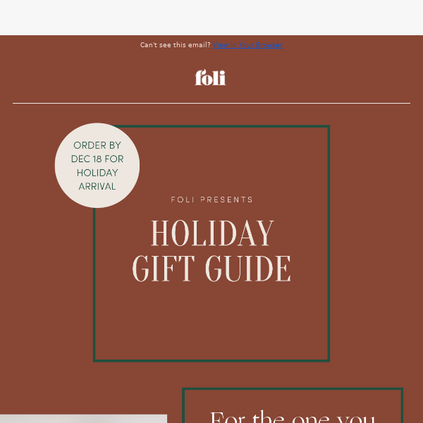 🎁 Foli's Holiday Gift Guide 🎁