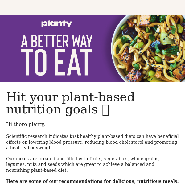Fuel Your Body with Planty 🌱