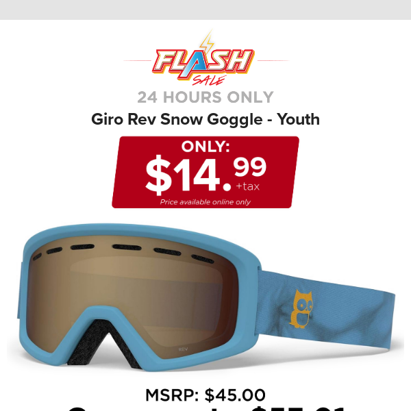 🔥  24 HOURS ONLY | GIRO SNOW GOGGLE | FLASH SALE