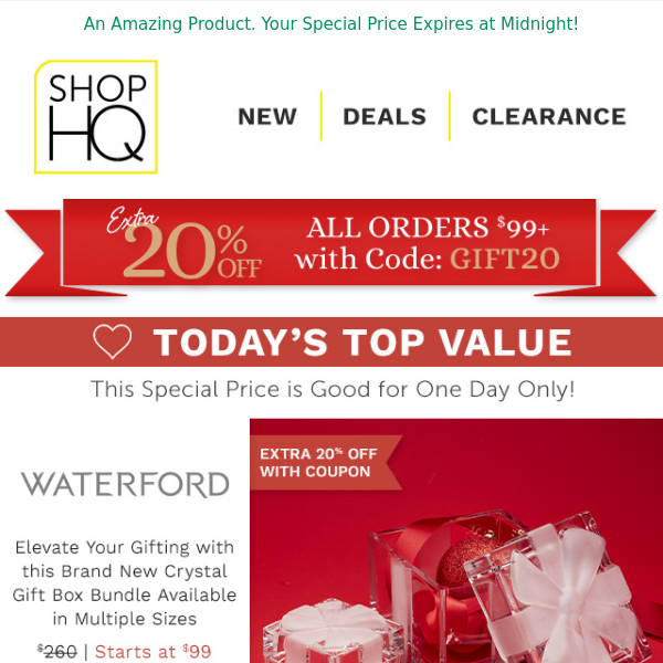 Start Shopping! This Waterford Deal ENDS SOON