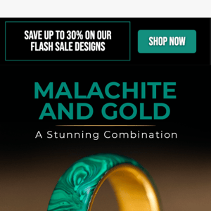 Malachite Meets Gold