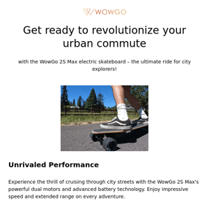 WowGo Mini 2S: Your Ultimate Urban Commute Companion!