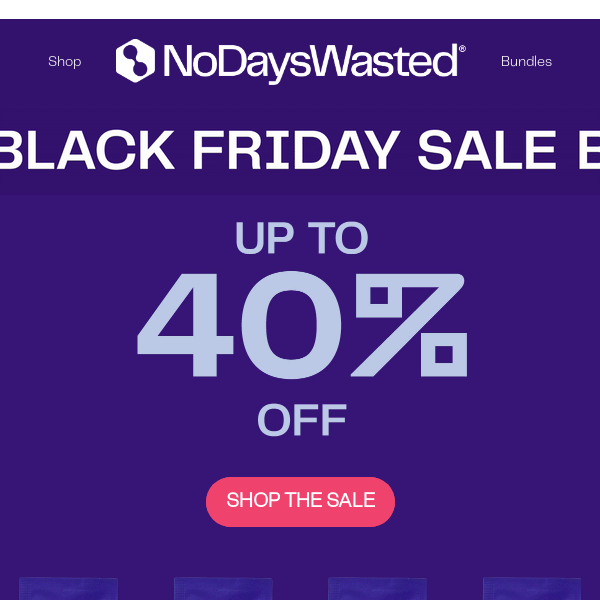 Black Friday Is Here - 40% OFF EVERYTHING!