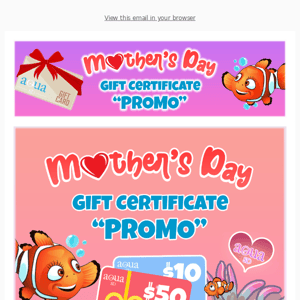 ASD Mother's Day Gift Certificate PROMO. Earn up to $25 Bonus. Limited Time Offer!