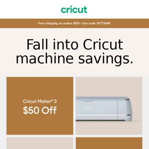 Save on your first Cricut Machine!