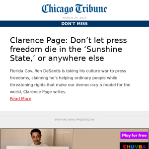 Don’t let press freedom die in the ‘Sunshine State,’ or anywhere else