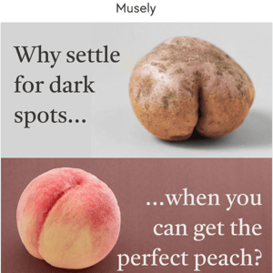 Potato vs. Peach: No More Dark Spots! 🥔