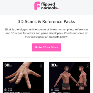 Human 3D Scans & Reference Packs by 3D.sk