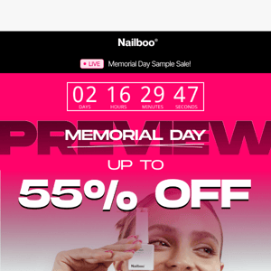 🚨 Memorial Day Came Early - Up to 55% OFF!