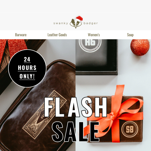 FINAL CALL - FLASH SALE: Buy ANY Wallet, get a Dopp kit 50% OFF