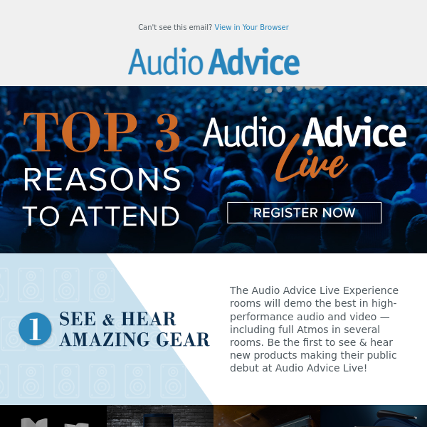 ❗Top 3 Reasons To Attend Audio Advice Live❗