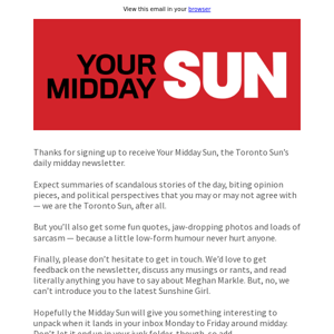 Welcome to Your Midday Sun!