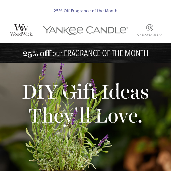 DIY Gift Ideas from WoodWick + 25% Off