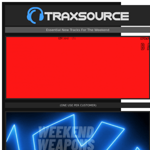 ⚫️🔴 BLACK FRIDAY STARTS NOW ⚫️🔴 30% DISCOUNT 🎧 Weekend Weapons 💥 Traxsource LIVE! w/ Amine Edge & Dance & more!