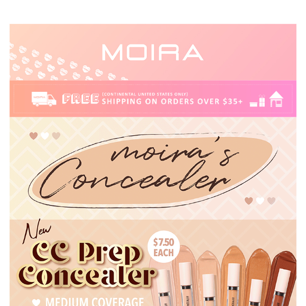 [New]Check Out Moira’s Concealer Collections✨