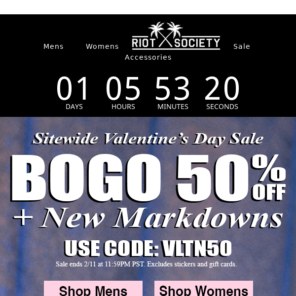 Valentine's Day Sale is almost over 😱