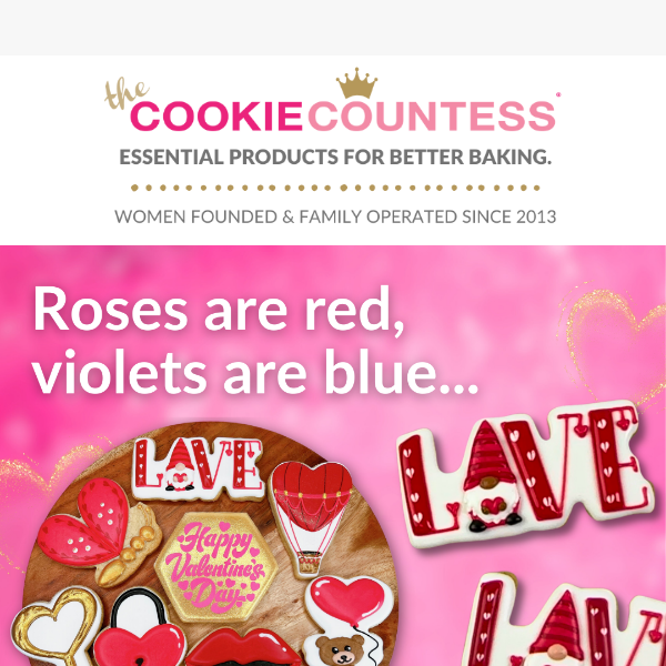 Valentines 2024 3D Printed Cookie Cutter Bundle ( 9 pc)