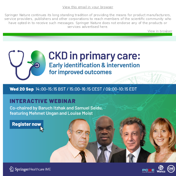 Join us today | CKD in primary care webinar