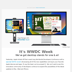 It's WWDC week and you could win a desktop stand from Twelve South!