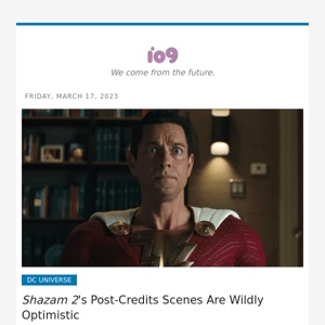 Shazam 2's Post-Credits Scenes Are Wildly Optimistic