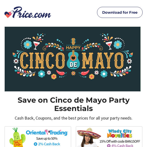 Save on Cinco de Mayo Party Supplies  | Popular Stores | May the 4th Be with You