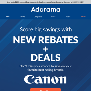 New Camera & Lens Rebates Just Dropped!