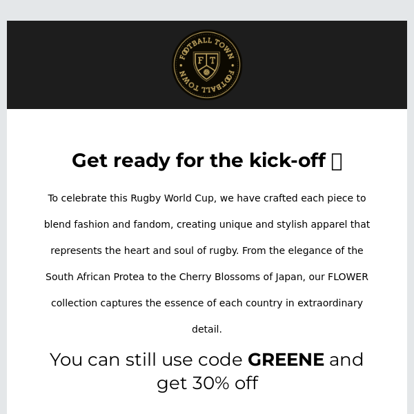 🏉 Rugby World Cup kick-off