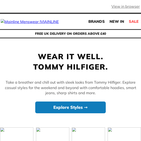 Wear It Well. Tommy Hilfiger.