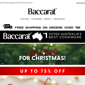 🎅 Baccarat®️ Christmas Shop SALE | Up to 75% Off