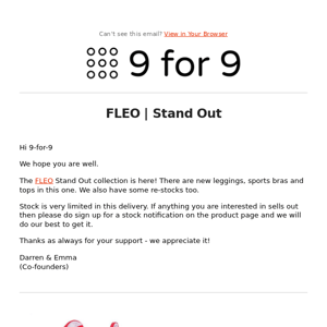 FLEO | Stand Out is here!