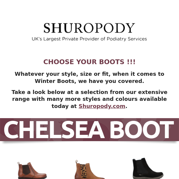 Choose your boots !!