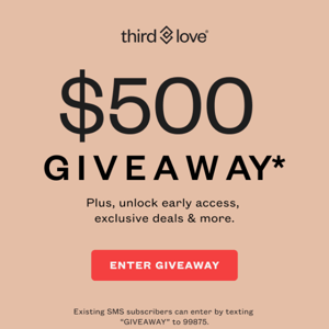 Enter now ⏰ $500 GIFT CARD GIVEAWAY