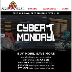 Buy More, Save More This Cyber Monday!