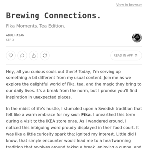 Brewing Connections.