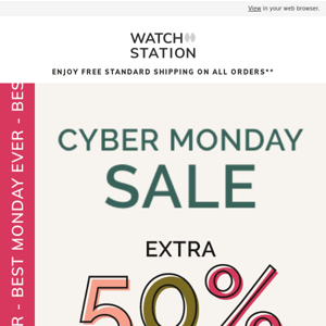 An ACTUAL Happy Monday: EXTRA 50% off Sale
